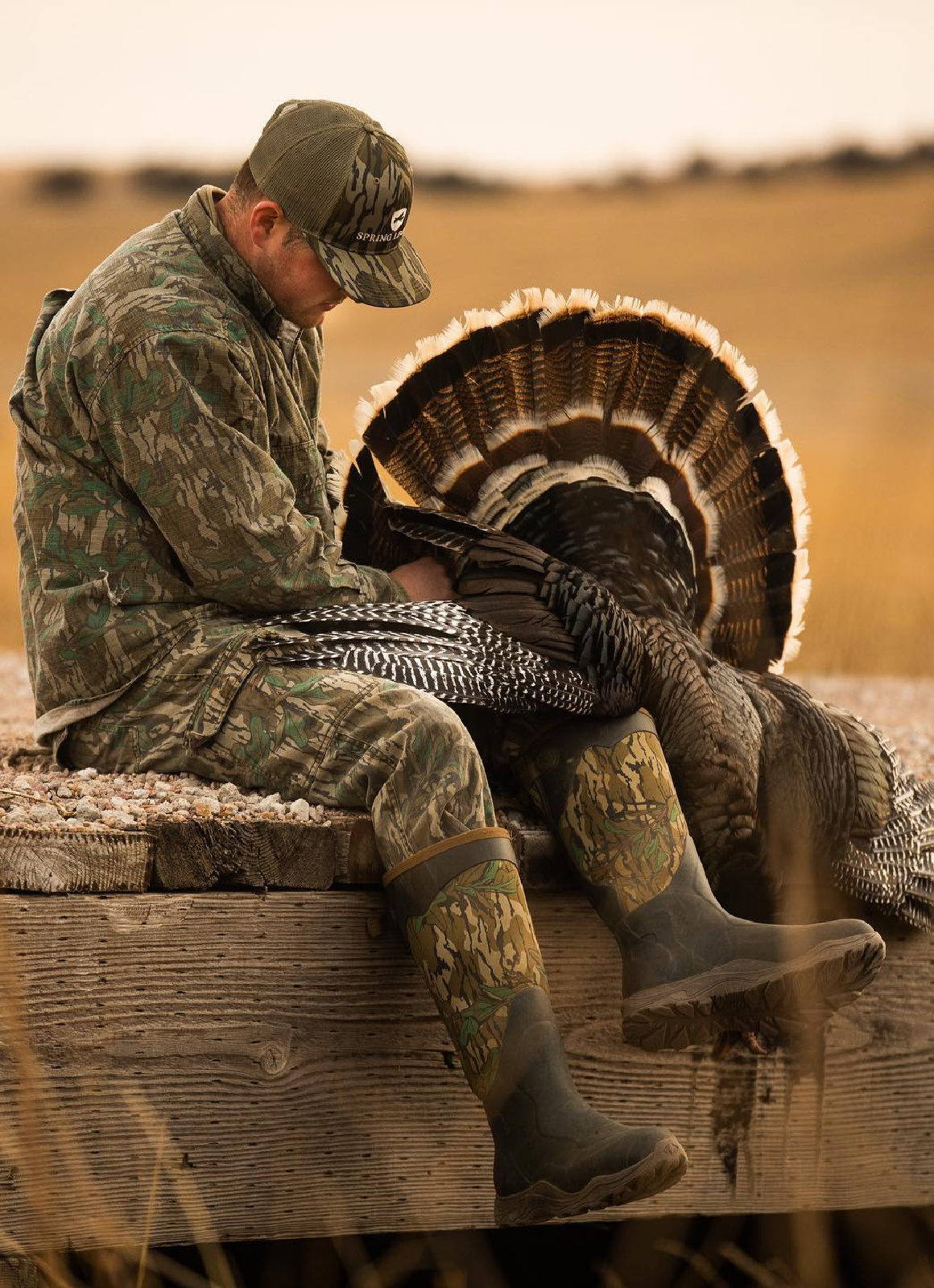 Nebraska hunter shown with a Merriam turkey.