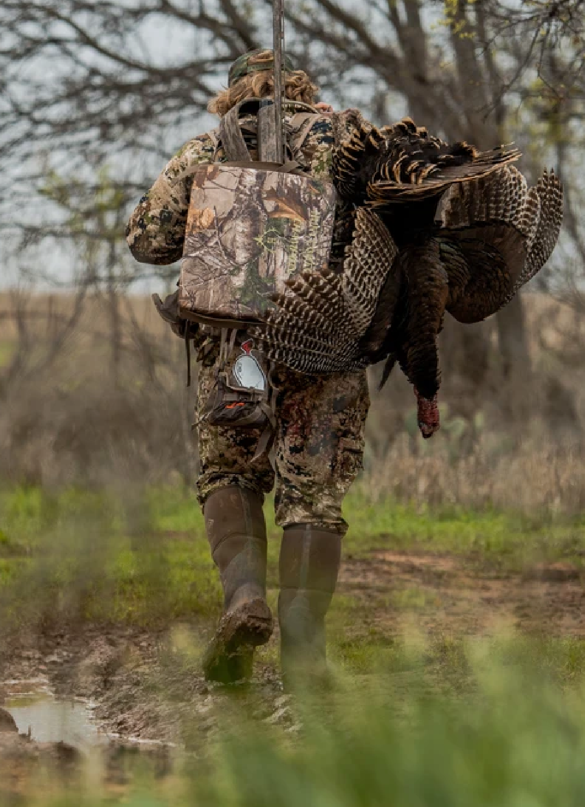 Hunter in Holliday, Texas shown with a Rio Turkey